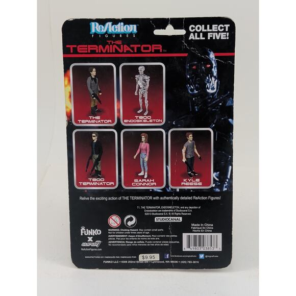 2013 Reaction Super 7 The Terminator Kyle Reese 3.75" Figure NEW ON CARD - Picture 3 of 7